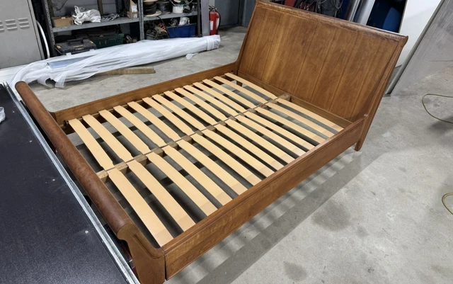 SOLID SLEIGH Double Bed Frame • Wooden £125.50 - PicClick UK