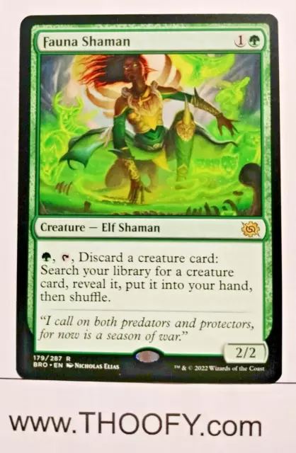 Mtg Fauna Shaman - Sciamana Della Fauna - Bro- Nm En Magic