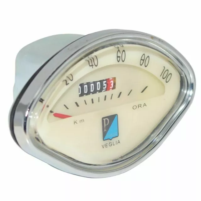 Fits For Vespa Speedometer 0-100 Kph VBB SS GS Sprint Speedo White Face