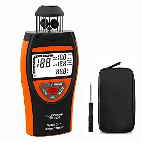 Anemometer Handheld Wind Speed Measuring Device with Compass for Measure Max/...