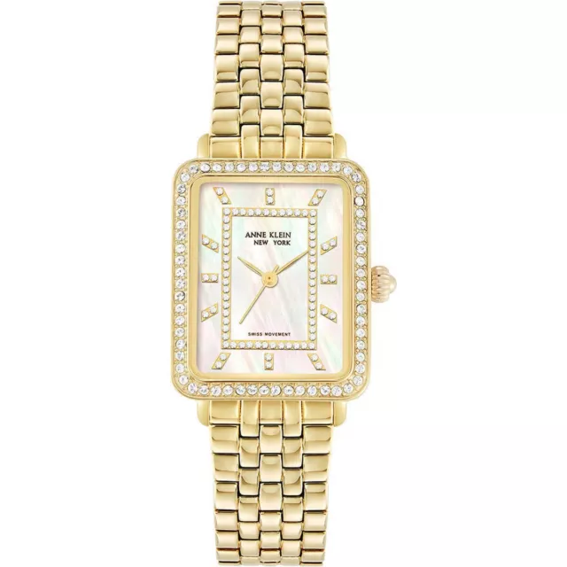 Anne Klein NYC 12/2332MPGB Women's Quartz MOP Dial Watch - Retail Price $175