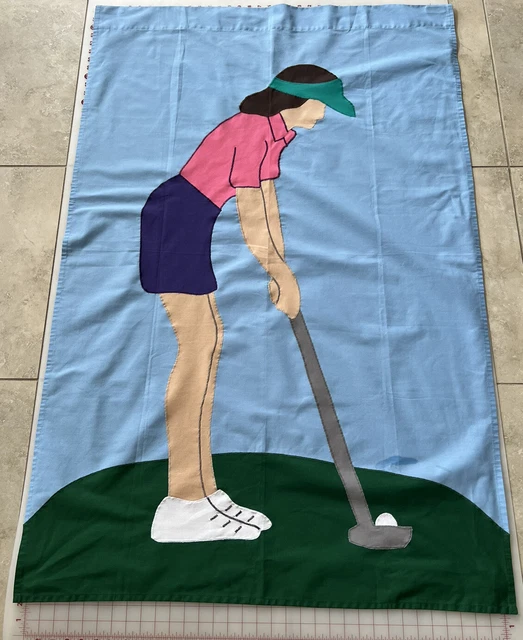 DECORATIVE LADY GOLF FLAG, 3’x5’ pole flag “Flags by Claudia, Inc
