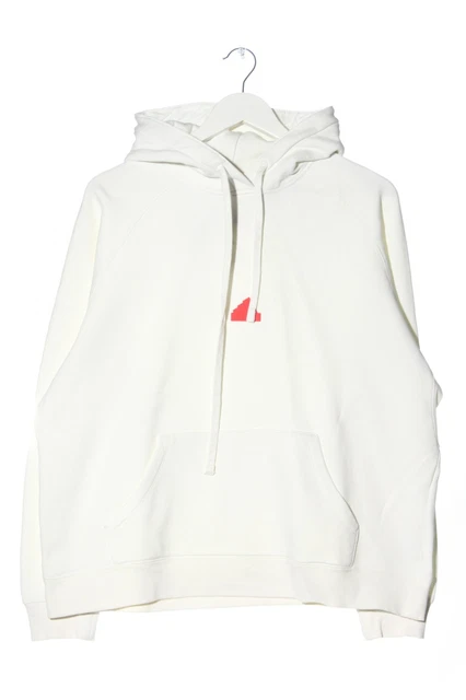 Felpa con cappuccio Adidas donna taglia DE 40 bianco casual look