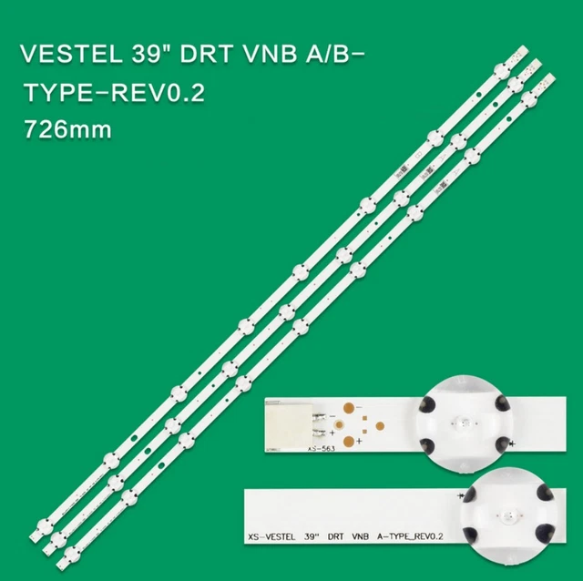 LED Strip Kit For Panasonic TX-39A300B & Compatible TVs (VES390UNDA-2D-N02/N03) – 4A 1B Type