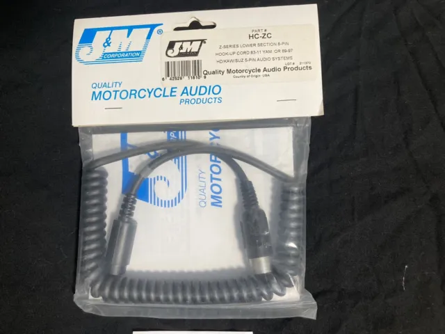 J&M Z-Series Lower Section Cord, J and M 8-pin Audio Systems | HC-ZC