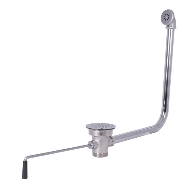 BK Resources BK-LWR-2O 3-1/2" Opening Twist Lever Drain w/ Overflow Assembly