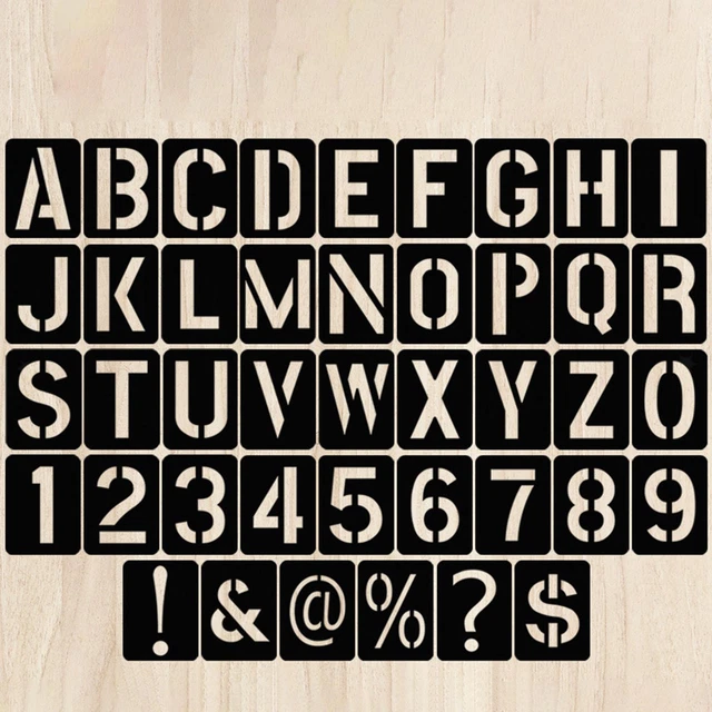 12 PièCes SéRies Alphabet Pochoirs Lettre RéUtilisable Pochoirs de Peinture6213