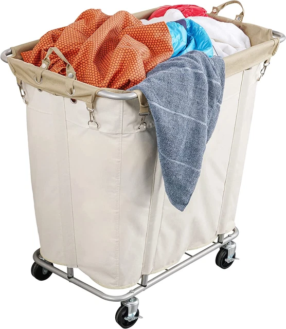 Laundry Cart with Wheels 320L Large Rolling Laundry Cart for Commercial Home