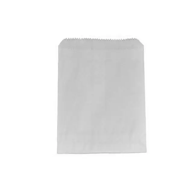 500x Long White Greaseproof Lined Paper Bag 175x235mm GPL Bakery Cookies Breads