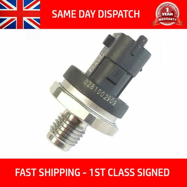 thumbnail image 2 of Fuel Rail Pressure Sensor – Opel Vauxhall Movano 2.3, Vivaro 2.0 CDTI 2006+ – 0281002909, 31401-27000 2 of 4