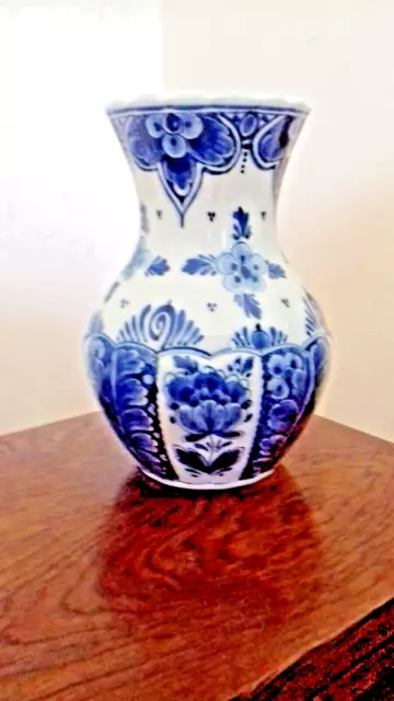 Delft Holland Hand Painted Vase