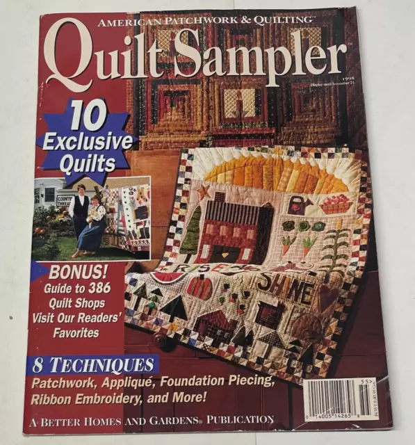 QUILT SAMPLER MAGAZINE Better Homes And Gardens 1995 Vintage $7.50 ...