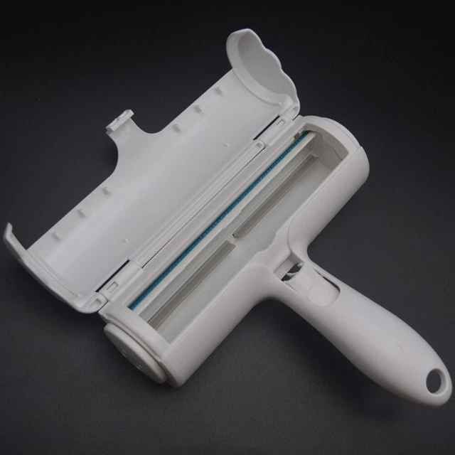 Green Pet Hair Lint Remover Dog Cat Cleaning Brush Reusable Roller Sofa Carpet 2