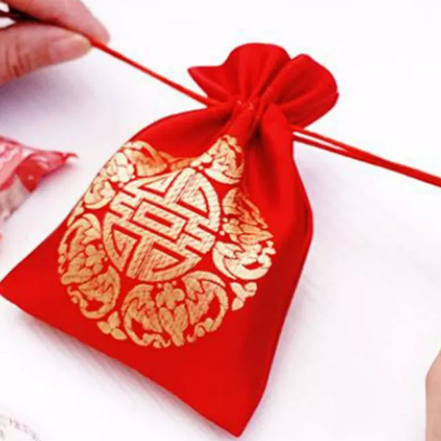 Gift Bags Drawstring Bags Jewelery Pouches Bags Red Favor Pouches