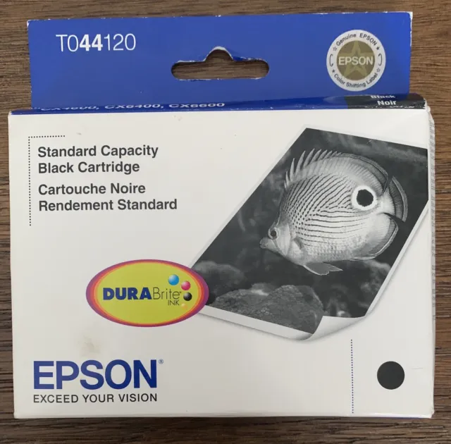 EPSON T044120 Black Ink Cartridge Factory Sealed EXPIRED 09/2009 *NEW