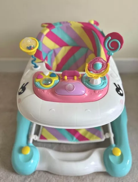 My Child Unicorn 2-in-1 Walker Rocker, Pink Rainbow