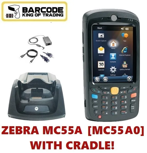 Zebra MC55A0-P20SWRQA7WR Handheld, 1D Laser Scanner, Numeric Keys w/ Cradle!🔥⭐