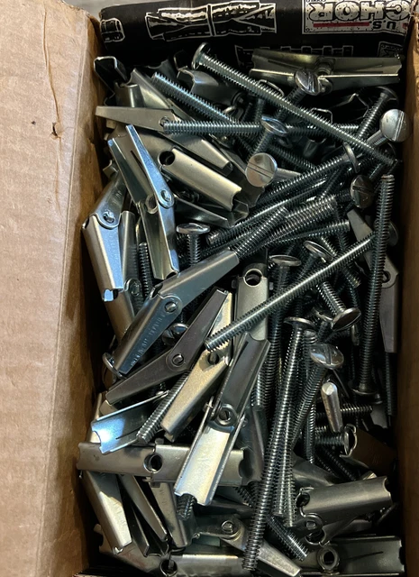 Box Of 100 U.S. Anchor 3/16 X 3" Toggle Bolts Made In Korea