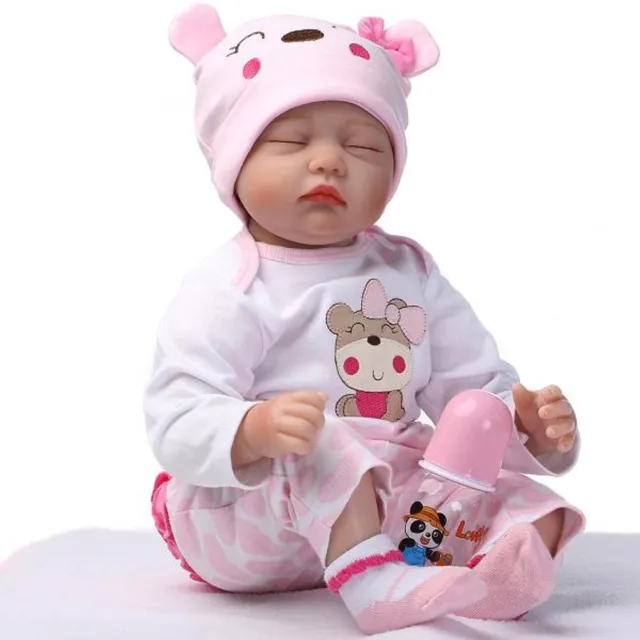 22" Reborn Baby Dolls Soft Vinyl Silicone Realistic Newborn Handmade Girl Gifts 3