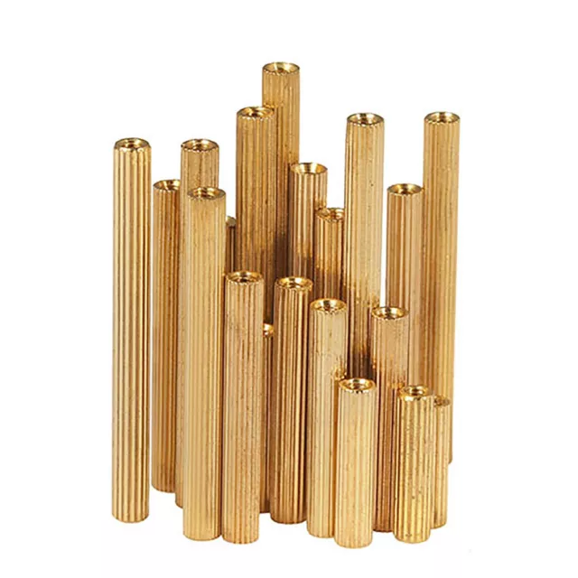 Spacers Standoffs Bar Spacer Brass Knurled Female Thread M2 x 3-40mm Nonmagnetic