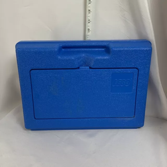 LEGO 1983 Vintage Blue  Carrying Case Storage Box Bin, Hard Plastic USA