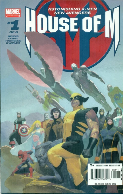 House Of M #1 By Bendis Coipel X-Men Avengers Wolverine Iron Man Variant A 2005