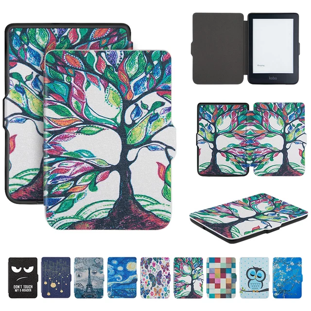 Etui avec Support pour Kobo Clara 2E Bibliothèque Coque de Protection pour Kobo  Clara 2e - Tolino Shine 4 Housse Auto Réveil-Sommeil - Cdiscount  Informatique