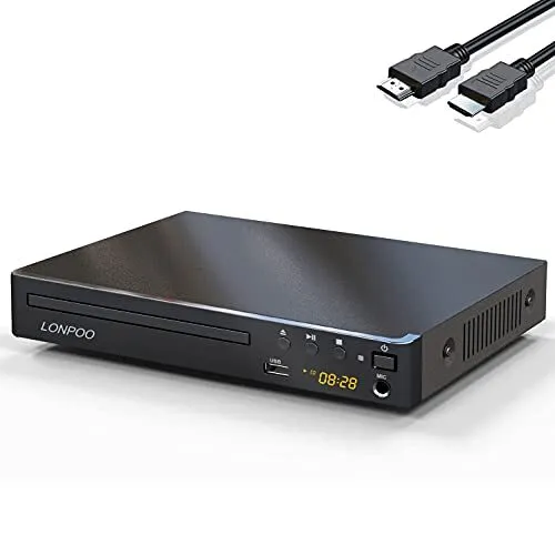 LP-099 COMPACT LECTEURS DVD pour TV - Lecteur CD DVD acec Port HDMI/RCA,  Entrée EUR 61,99 - PicClick FR