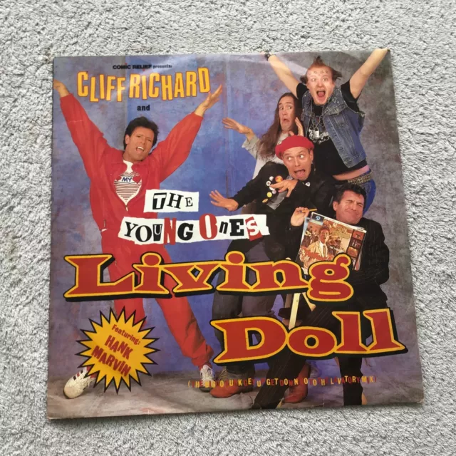 Cliff Richard and The Young Ones Living Doll 1986 12" Vinyl Record YZ65T A1-B1