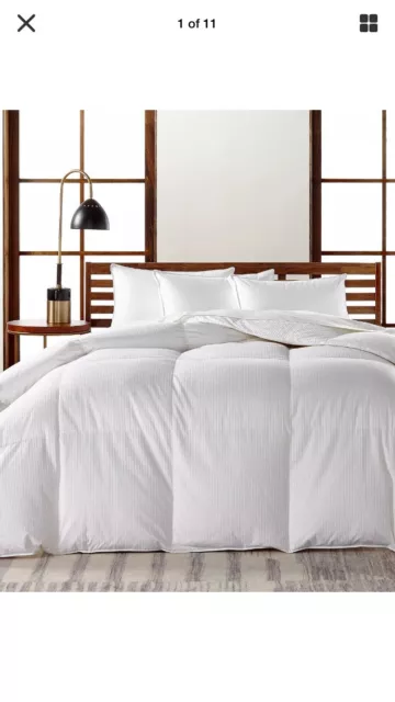 Brand NewHotel Collection European Goose Down Heavy Weight White King Comforter