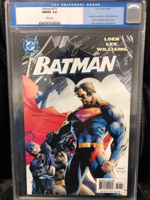 Batman #612 Jim Lee Superman With Insert CGC 9.8 Loeb Poison Ivy Key