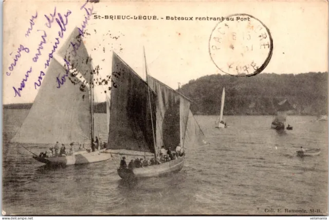 16411 cpa 22 Saint Brieuc Légué - Bateaux rentrant au Port