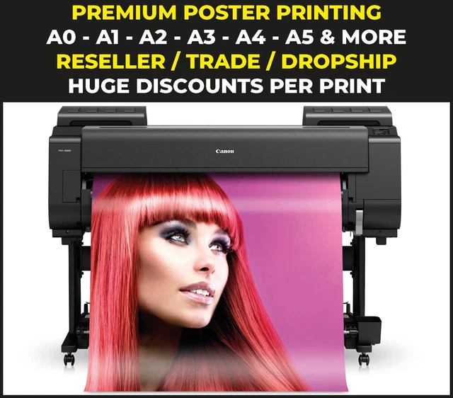 POSTER PRINTING GLOSS Satin Matt PVC Sticker Backlit Print A0 A1 A2 A3 ...
