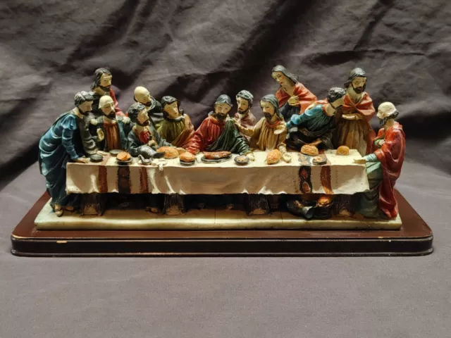 The Last Supper Jesus And The Disciples  Resin Figurine