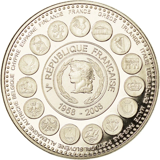 CINQUIÈME RÉPUBLIQUE Médaille, 50e anniversaire de la Ve République fme