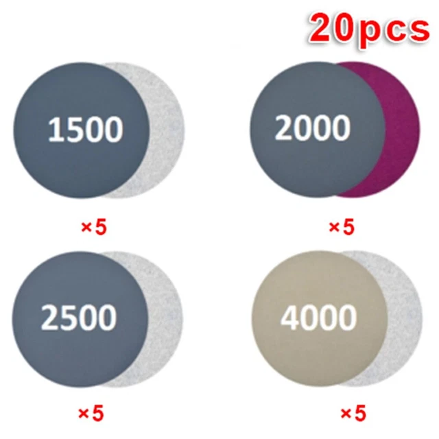 Kit de 24 patins de ponçage haute performance pour boule de