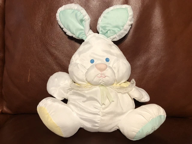VINTAGE FISHER PRICE Puffalump Bunny Rabbit With Rattle 1988 32 00