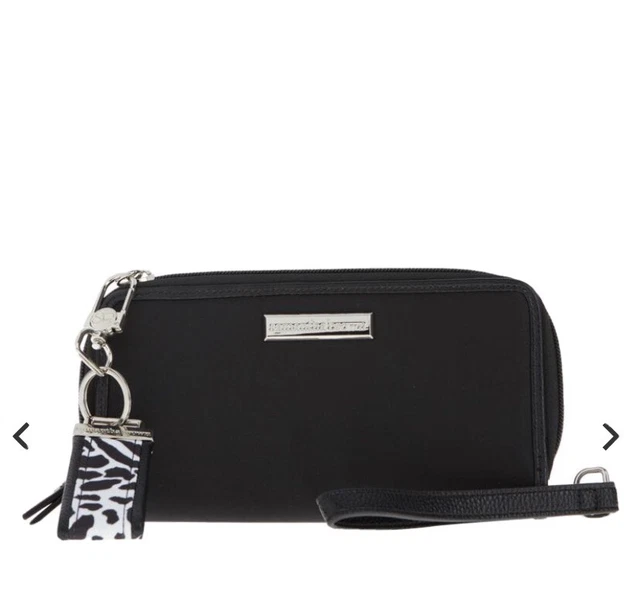Samantha Brown To-Go Zip-Around Wallet Black