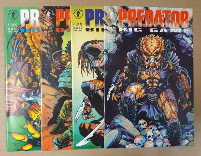 PREDATOR: BIG GAME #s 1-4 SET (Dark Horse Comics [B], 1991) NM