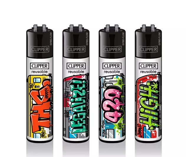 420 GRAFFITI TRAINS CLIPPER Lighters - Clippers Multiple Designs or Full Set