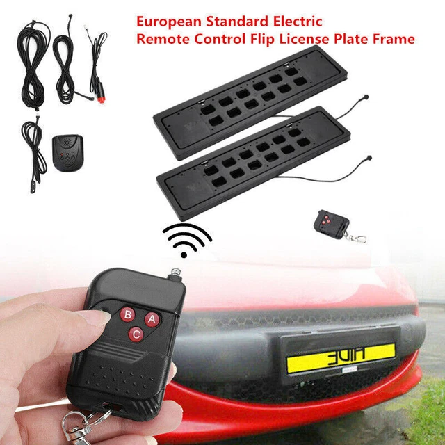 2 pz supporto staffa telaio piastra telaio targa telecomando elettrico flip