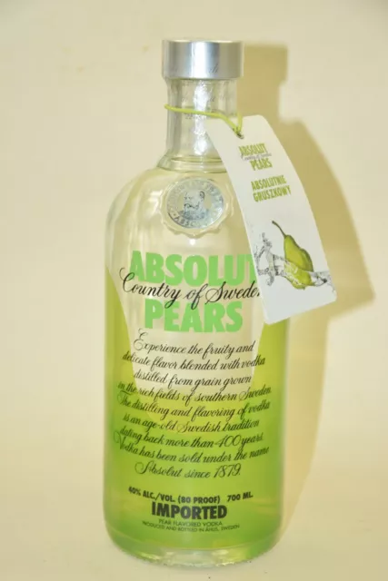 Absolut Vodka  PEARS 700 ml  40% vol  VOLL  selten Tag 2012