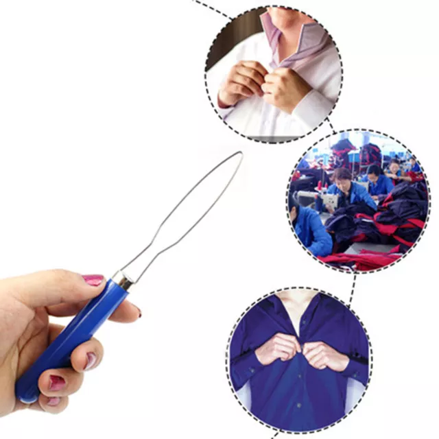 Clothes Shirts Pull Zipper Puller Helper Button Hook Assist Device Tool