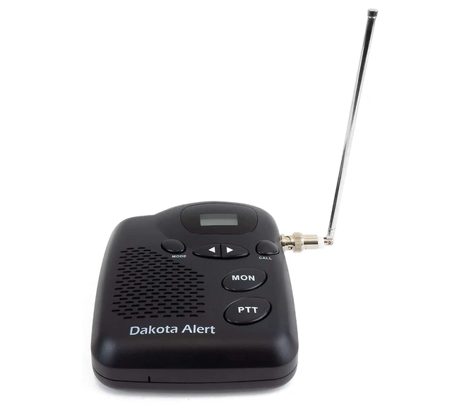 Radio Service Alert System with Rubber Duck Antenna Base Station Radio