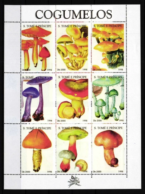 Sao Tome e Principe 1814-1822 und Block 379 und 380 postfrisch Kleinbogen #GY972