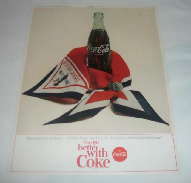 1964 Coca Cola Campagna Pubblicitaria ~ Ragazzo Scout Festa