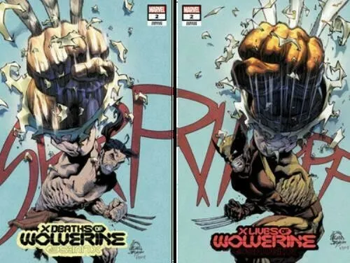 X LIVES/DEATHS OF WOLVERINE #2 (RYAN STEGMAN VARIANT SET)(2022) ~ Marvel