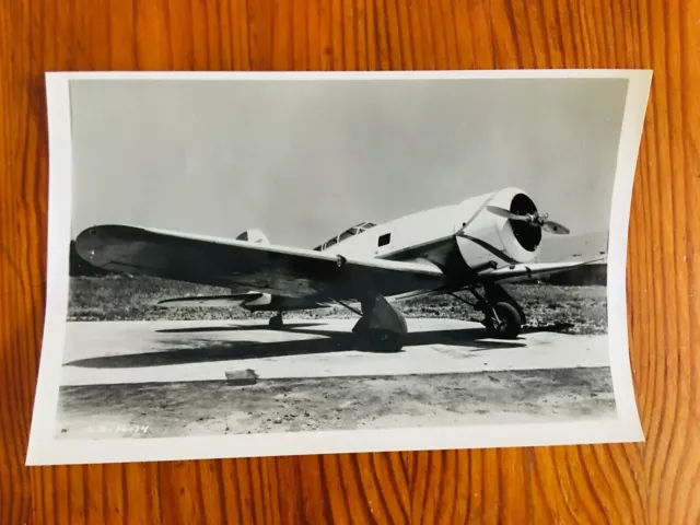Fotografia Originale Anni 50/60 Altair Speedster Private Airplane 1931 Old Photo