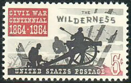 US Civil War Battle of the Wilderness Grant Robert E. Lee Centennial Stamp MINT