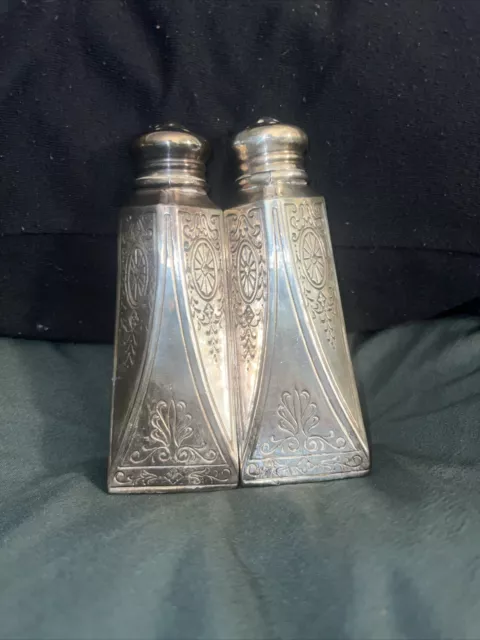 Empire Art Sterling Silver Salt and Pepper Shakers Set 7980